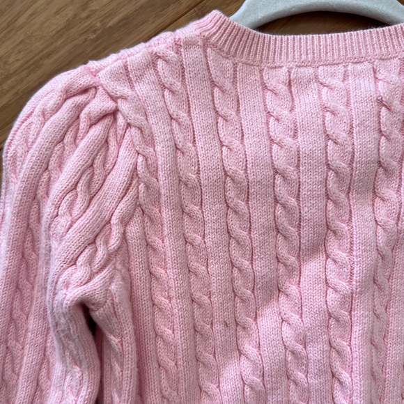 Ralph Lauren Pink Cable Knit Cardigan - Picture 4 of 7